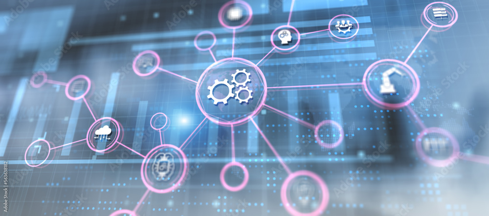 Gears cogwheels icon automation innovation technology concept. Gears cogwheels icon automation innovation technology concept.