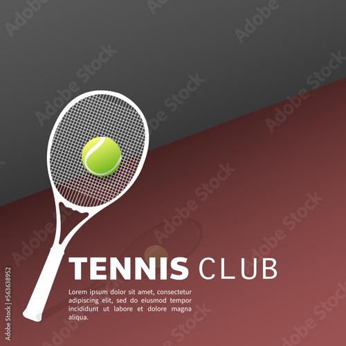 Tennis racket and tennis ball , illustrations for use in online sporting events , Illustration Vector EPS 10 © NARANAT STUDIO