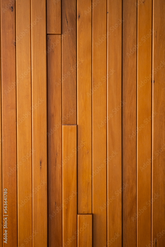 Fototapeta premium Wooden panel background. Textured wooden surface.