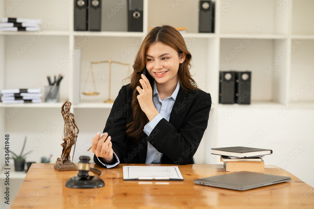 Businesswoman Lawyers having Concepts of Legal services at the law office work Legal advice online Businesswoman Lawyers having Concepts of Legal services at the law office work Legal advice online