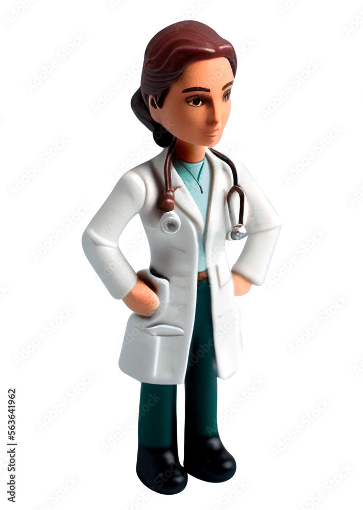 Female doctor, miniature stop motion style, Ai Female doctor, miniature stop motion style, Ai