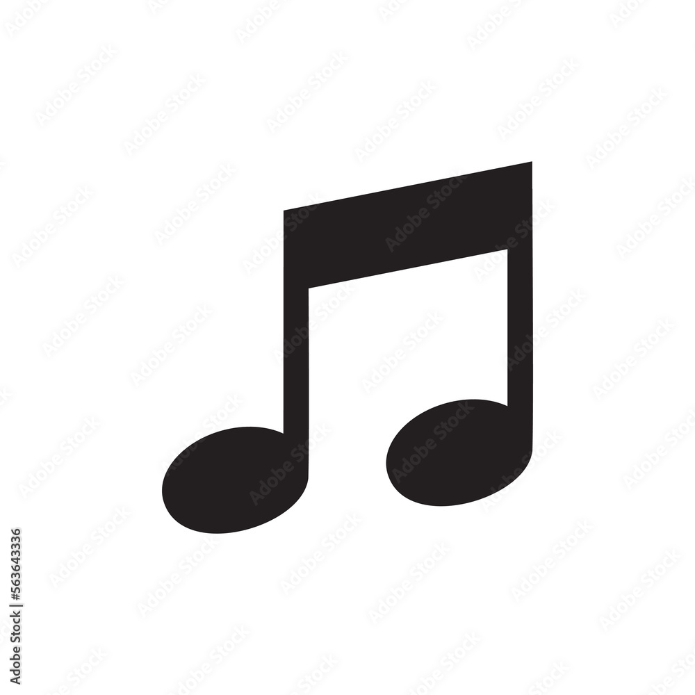 music note icon vector symbol sign music note icon vector symbol sign
