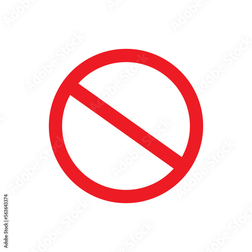prohibition icon vector symbol sign