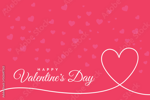 Happy Valentines Day Vector Background