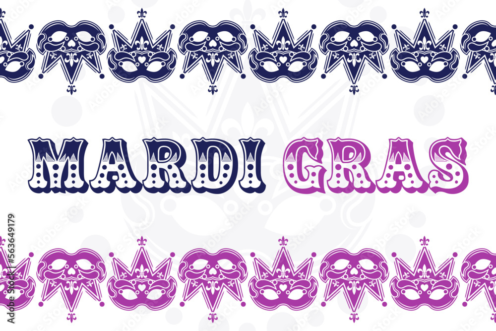 Mardi Gras. Vector illustration. Holiday poster. Mardi Gras. Vector illustration. Holiday poster.