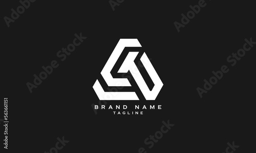 ECTU, ECU, EQU,  Abstract initial monogram letter alphabet logo design