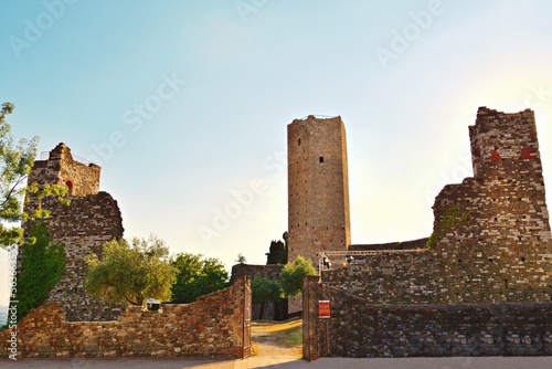 cityscape of the medieval village of Serravalle Pistoiese in Pistoia, Tuscany, Italy	 photo