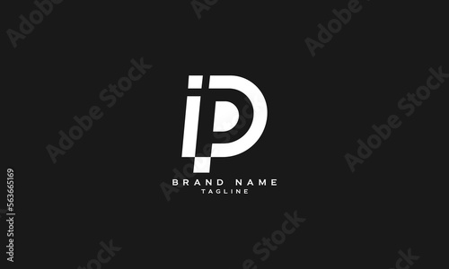 IDP, IP, IPD, Abstract initial monogram letter alphabet logo design