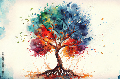 Tree of life, generative ai illustration