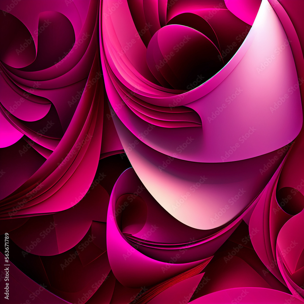 Fototapeta premium Viva Magenta background abstract fluid liquid wallpaper pink and purple color