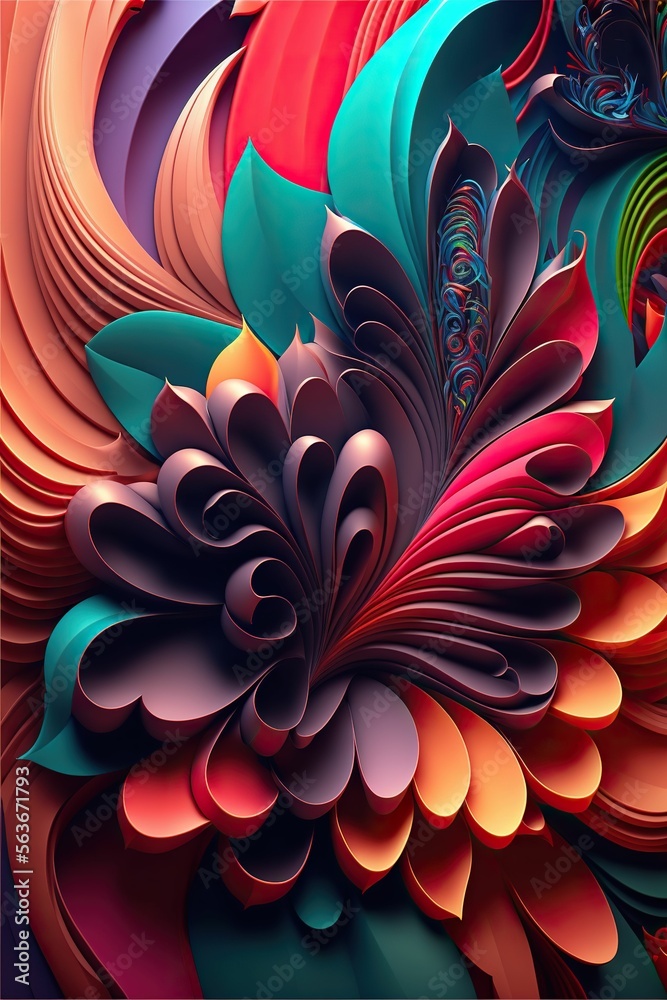 abstract colourful fractal background. abstract colourful fractal background.