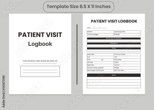 Patient Visit Log Book and KDP Interiors