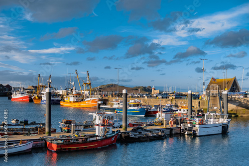 view of the port, Howth, Ireland photo