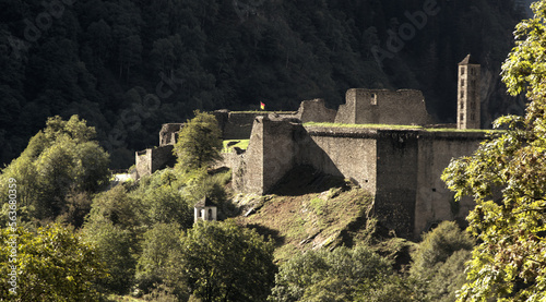 Mesocco Castle, ruin in the Swiss Canton of Graubünden, a heritage site of national significance