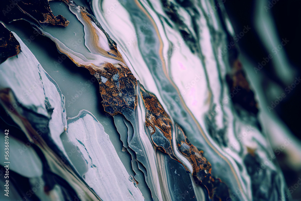 abstract close up marble texture wallpaper, created with generative ai