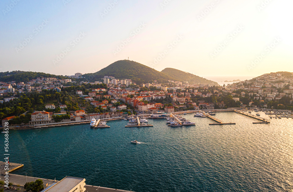 Dubrovnik Port at Sunset