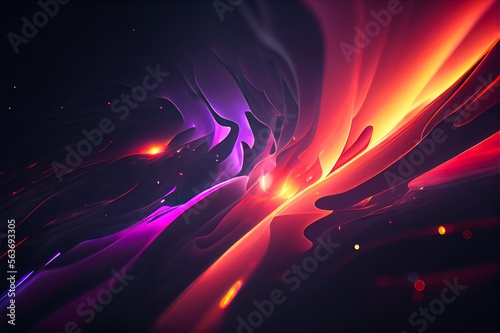 Abstract liquid lava background, space wallpaper smooth lines bright gradient