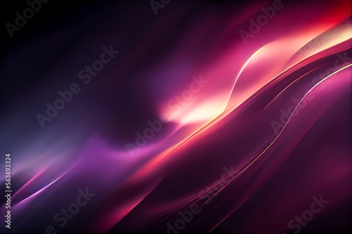 Liquid abstract blurred background with vibrant colors. Dark space wallpaper with gradient