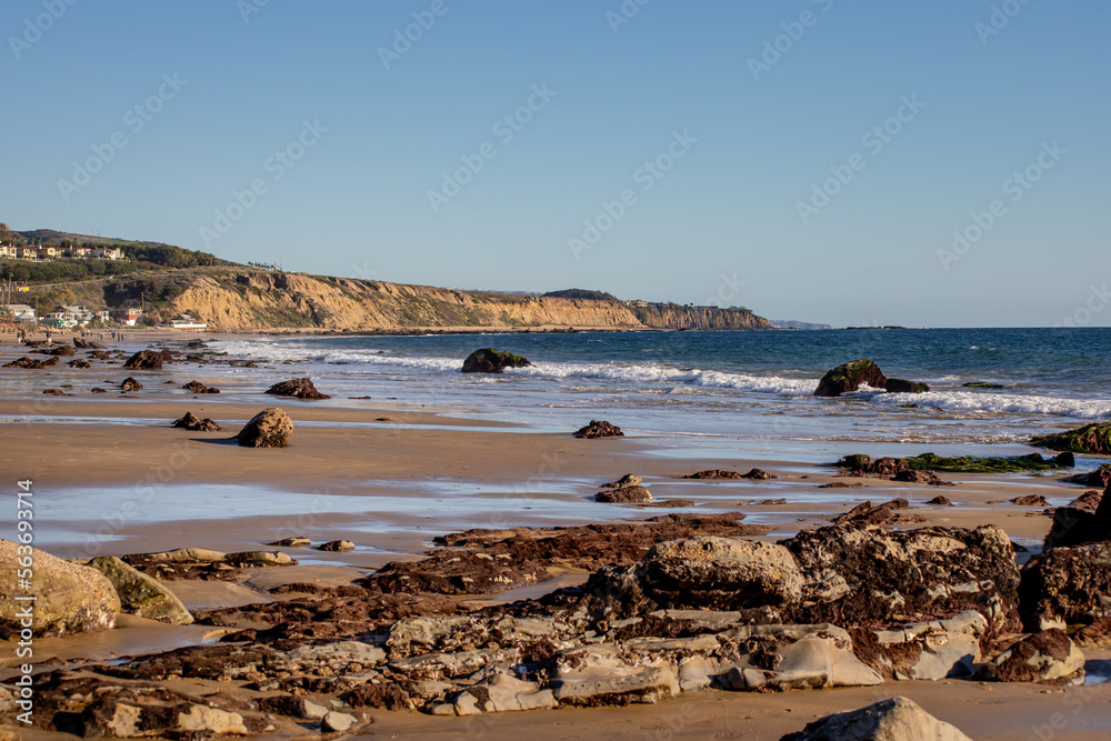 Crystal Cove State Beach Shoreline View from Pelican Point Entrance Day Time Crystal Cove State Beach Shoreline View from Pelican Point Entrance Day Time