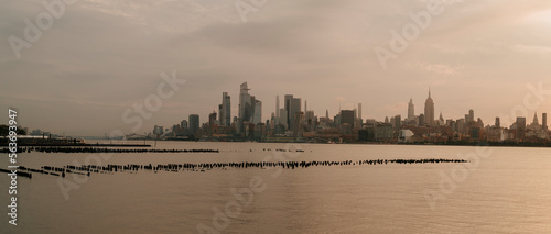 sunset over the harbor New York City   © Alberto GV PHOTOGRAP