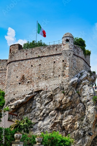 Pietra Ligure Castle, characteristic village in Italy