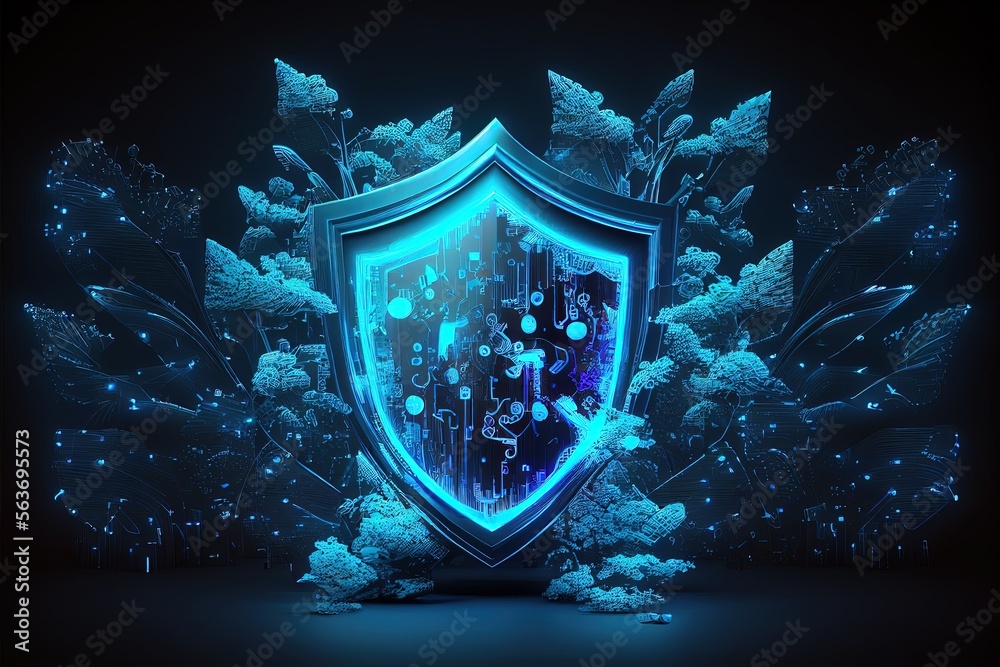 Fototapeta premium data protection, digitalsecurity, computer, internet, antivirus, hacker, cracker, Quantum Encryption,conceptual illustration,generated by ai