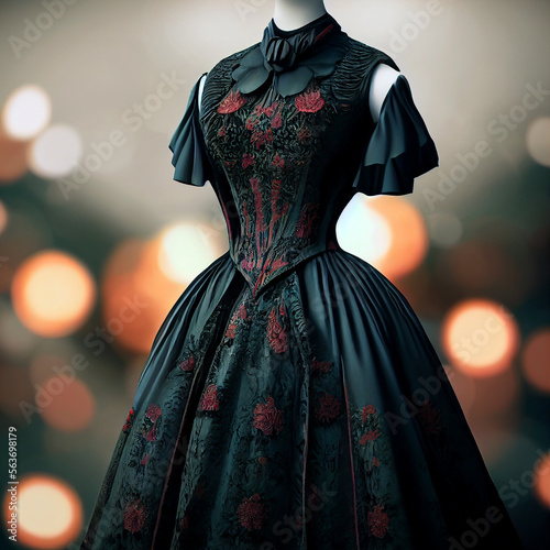 Beautiful victorian dress. Product shot