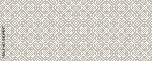 Abstract line ornate Arabic seamless pattern vector illustration