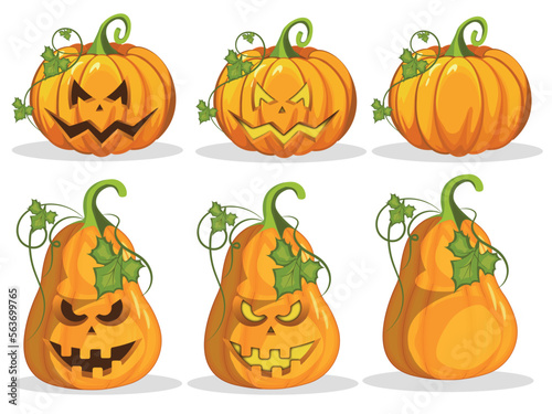 Halloween pumpkin set	