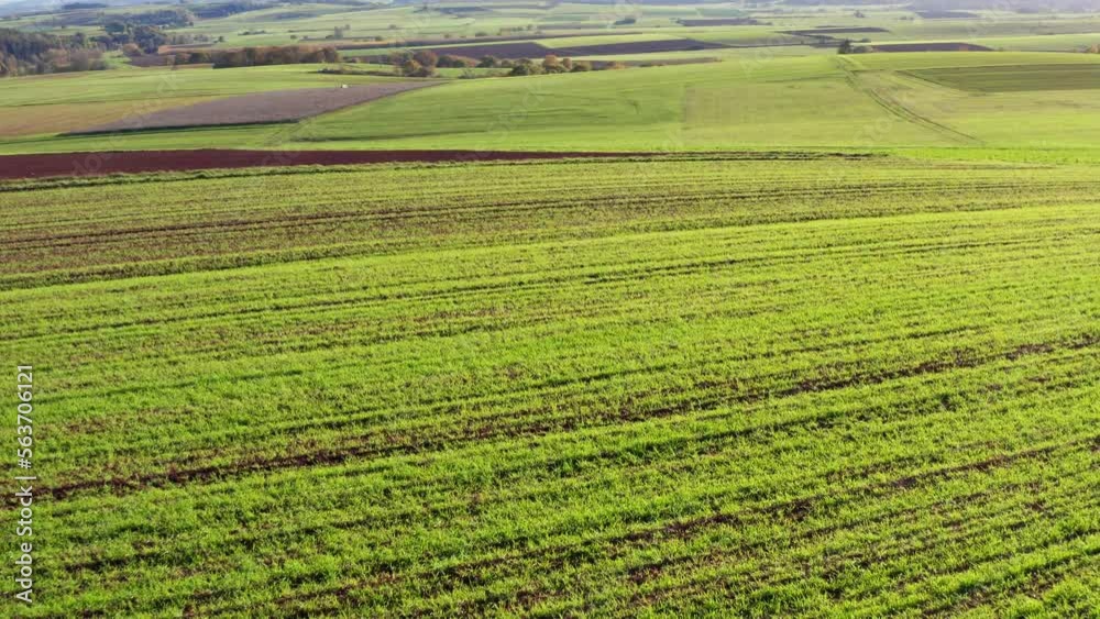 a lush farming countryside from above 4k 30fps video a lush farming countryside from above 4k 30fps video