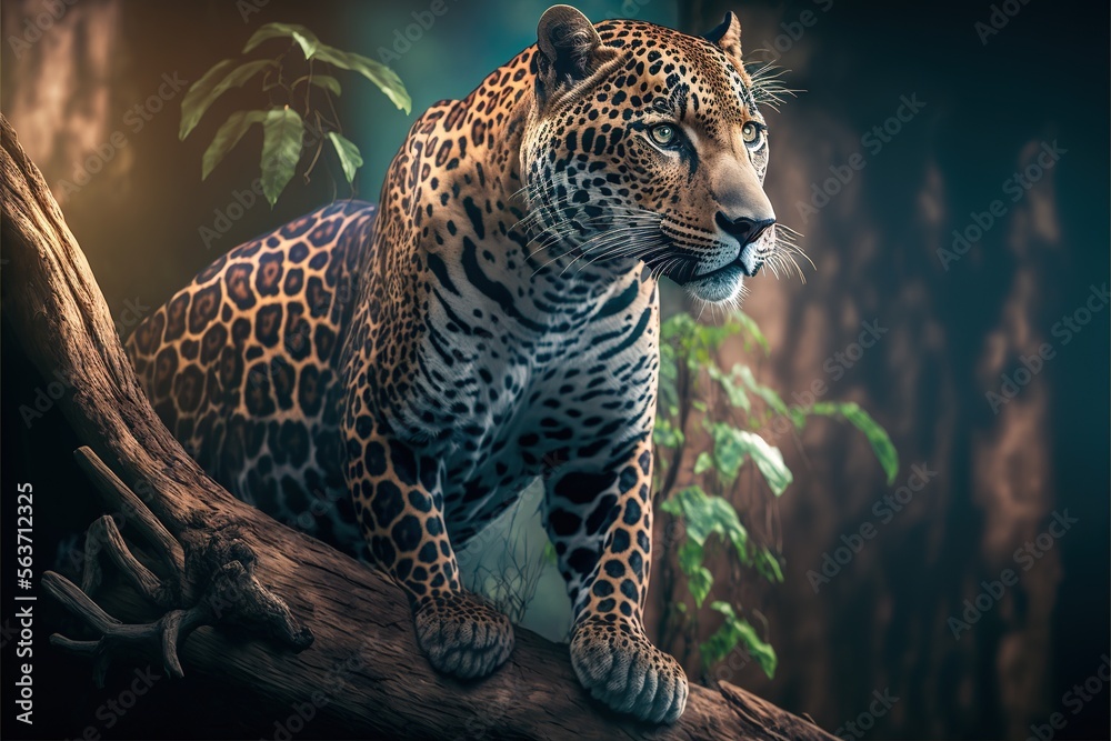 3D Forest Leopard 123