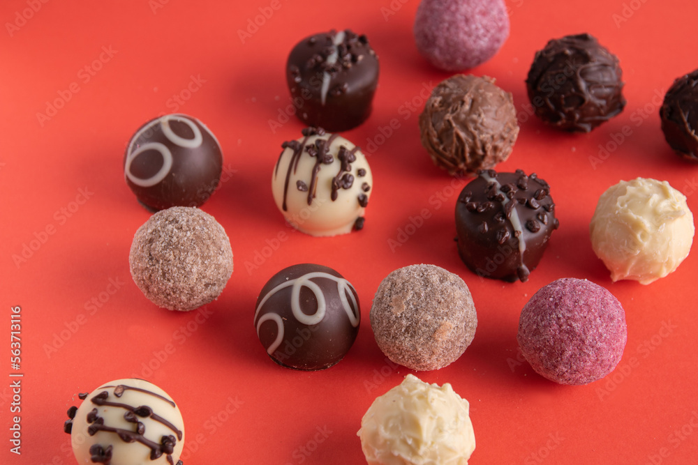 photo of the variety of chocolates photo of the variety of chocolates