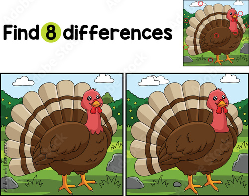 Turkey Farm Find The Differences