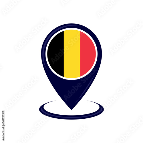 Location icon with Belgium flag isolated. Belgium flag and map pointer icon. vector illustration Free Download Location icon with Belgium flag isolated. Belgium flag and map pointer icon. vector illustration - GFXLoad