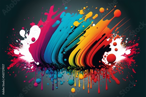 3d Sprai of paint