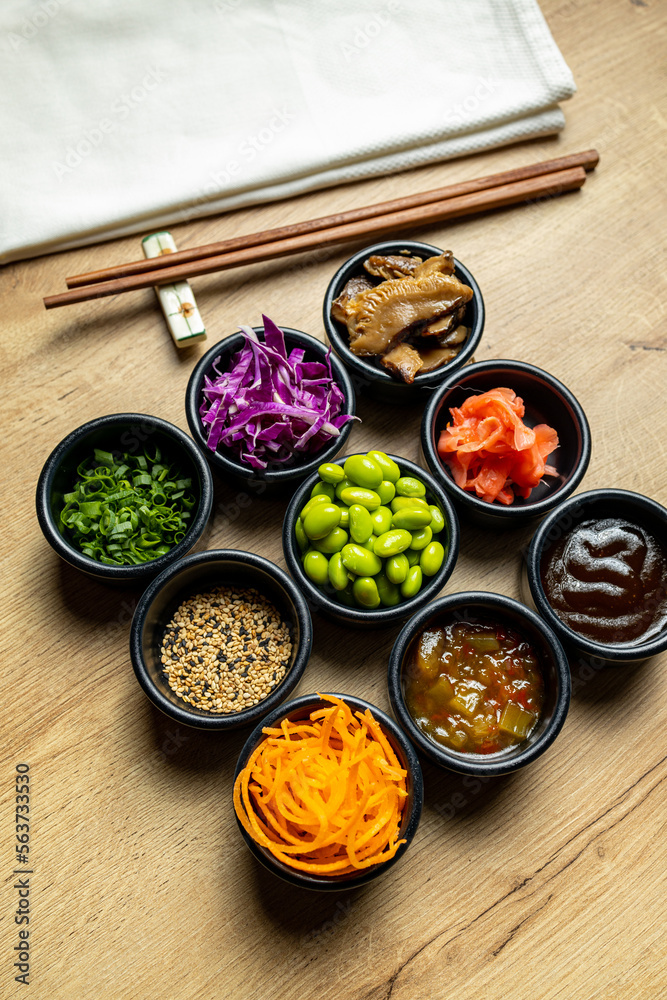 ingredients of a sushi bowl dish ingredients of a sushi bowl dish