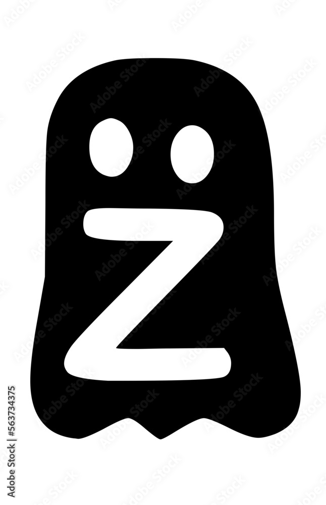 Spooky Cute Halloween Ghost Z Spooky Cute Halloween Ghost Z