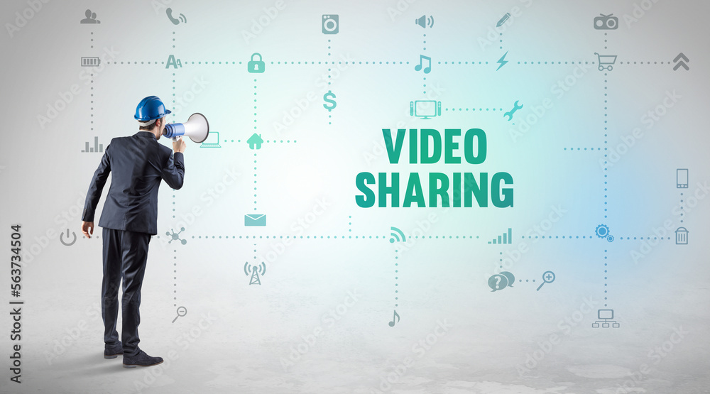 Engineer working on a new social media