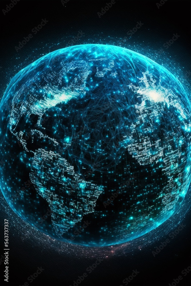 Obraz premium blue planet earth