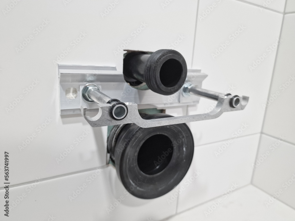 Mechanical WC bowl mounting structure Mechanical WC bowl mounting structure