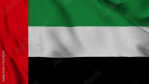 3D Flag of the United Arab Emirates
