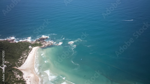 Foto da praia da Galheta em Florianópolis