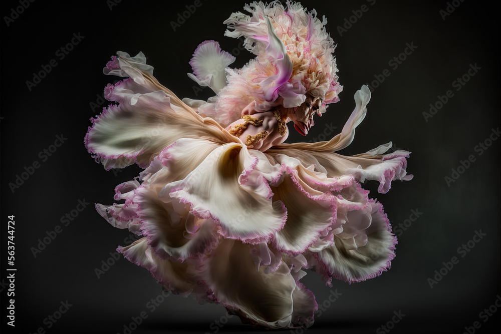 Orchidea Ballerina - obrazy, fototapety, plakaty 