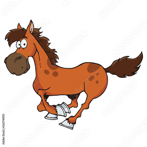 Horse Vector Illustration Cartoon Background Less  Illustration in vector format