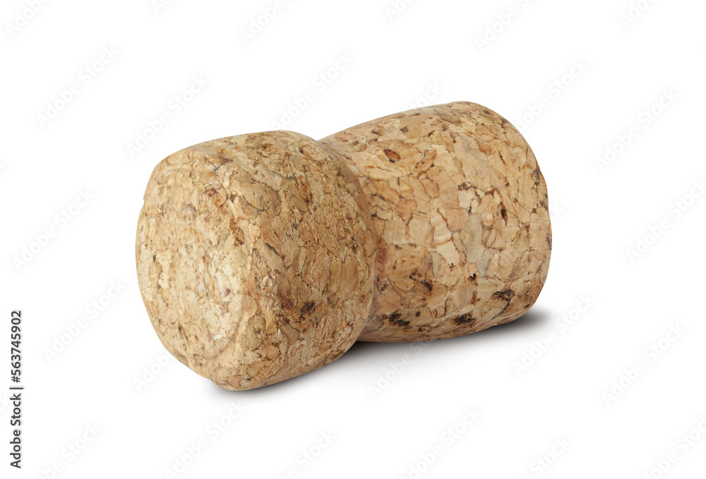 Champagne cork isolated on a transparent backround
