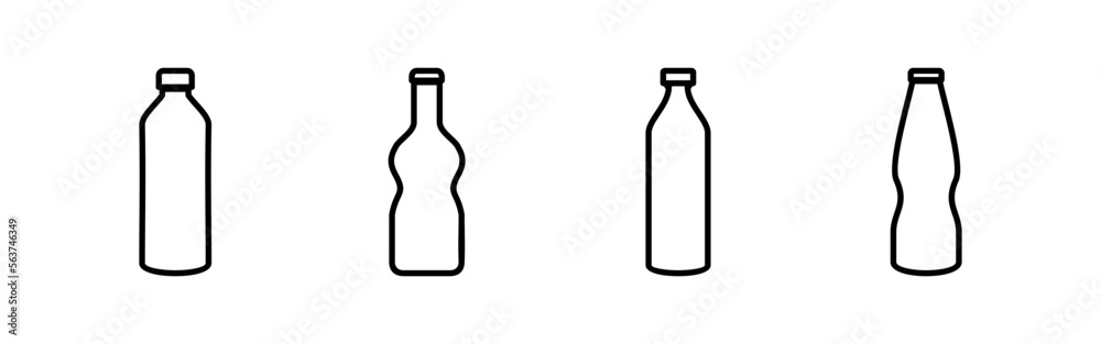 Bottle icon vector for web and mobile app. bottle sign and symbol