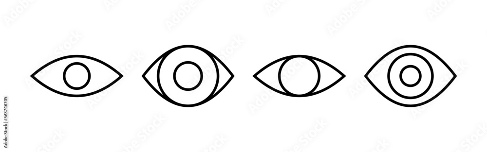Eye icon vector for web and mobile app. Eye sign and symbol. Look and Vision icon. Eye icon vector for web and mobile app. Eye sign and symbol. Look and Vision icon.