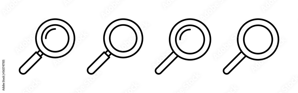 Search icon vector for web and mobile app. search magnifying glass sign and symbol Search icon vector for web and mobile app. search magnifying glass sign and symbol