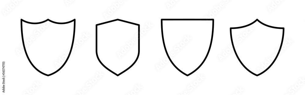 Shield icon vector for web and mobile app. Protection icon. Security sign and symbol Shield icon vector for web and mobile app. Protection icon. Security sign and symbol