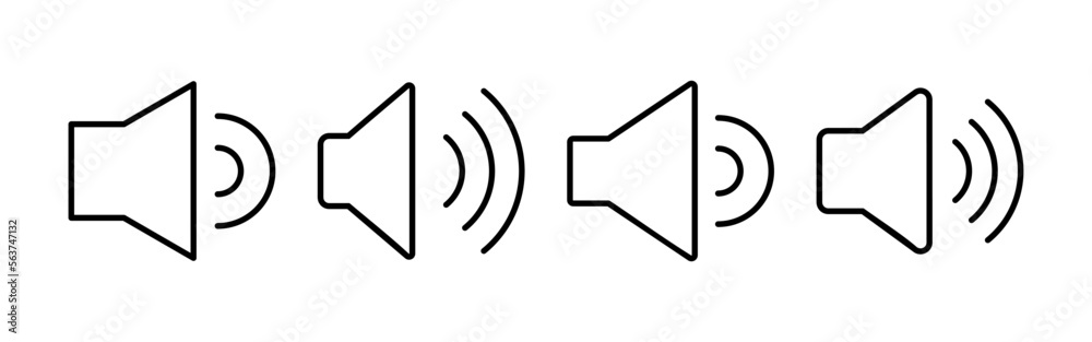 Speaker icon vector for web and mobile app. volume sign and symbol. loudspeaker icon. sound symbol Speaker icon vector for web and mobile app. volume sign and symbol. loudspeaker icon. sound symbol